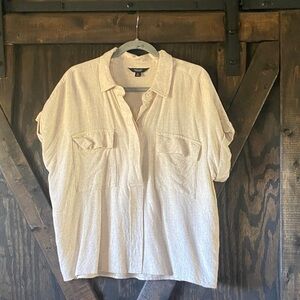 Simply Vera Vera Wang Light Beige Knit Top XL